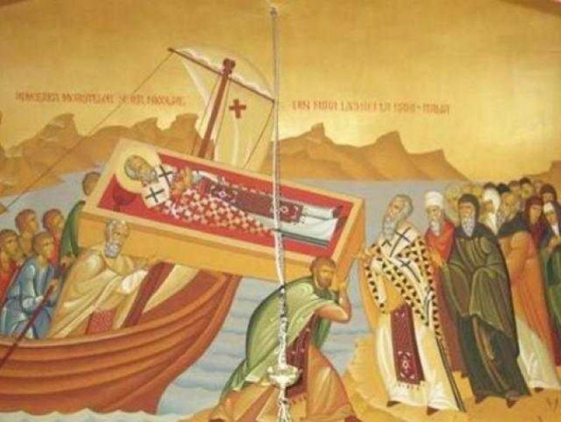 Aducerea la Bari a moaştelor Sfântului Ierarh Nicolae - foto preluat de pe basilica.ro