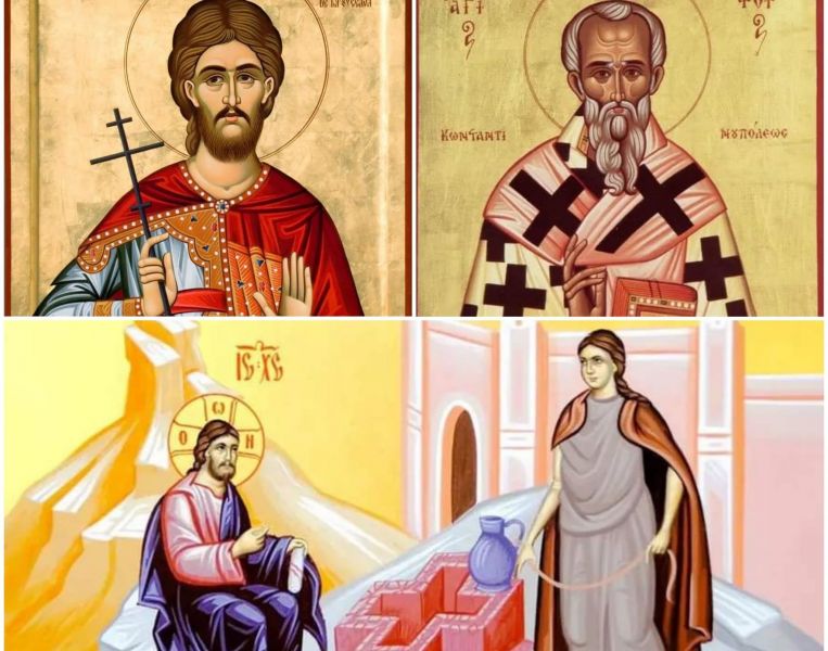 Sf. Mare Mc. Ioan cel Nou de la Suceava; Sf. Ier. Nichifor Mărturisitorul, patriarhul Constantinopolului. Duminica a 5-a după Paști (a Samarinencei)