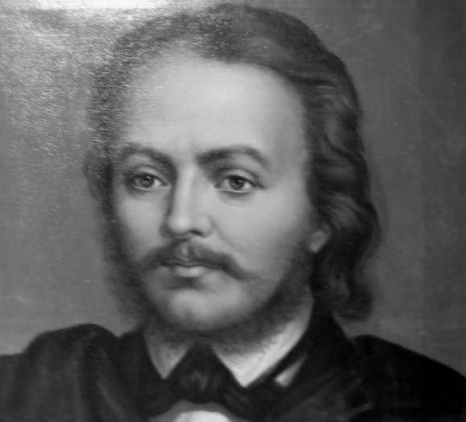 Gheorghe Lazăr (n. 5 iunie 1779, Avrig - d. 17 septembrie 1823, Avrig) a fost un pedagog, teolog, traducător și inginer român, considerat fondatorul învățământului în limba română din Țara Românească (în 1818 a înființat în București prima școală cu predare în limba română, Școala de la Sfântul Sava) - in imagine, Gheorghe Lazăr - portret de Mișu Popp - foto preluat de pe ro.wikipedia.org