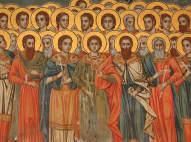 Sf. 45 de Mucenici din Nicopolea Armeniei (†319) - foto preluat de pe doxologia.ro