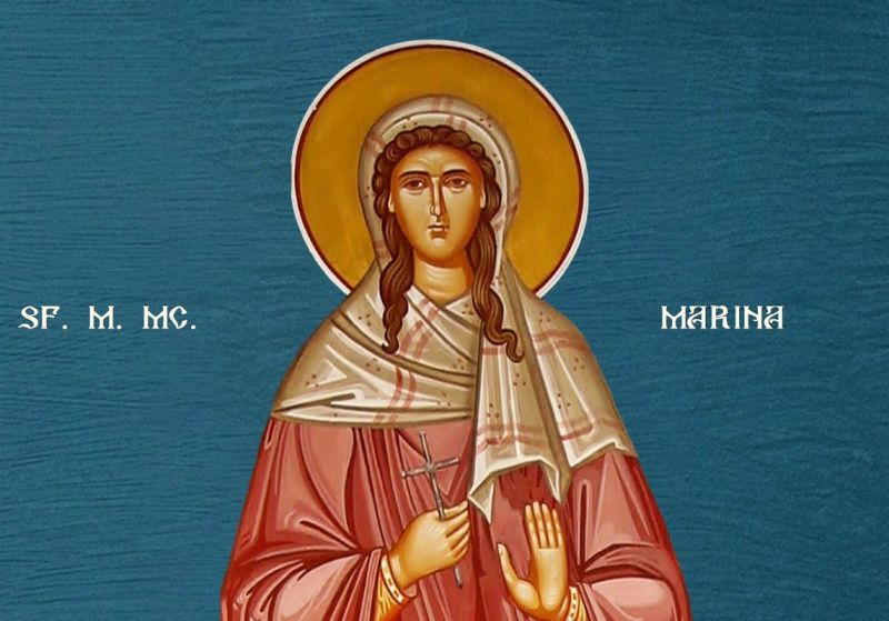 Sf. Mare Mc. Marina din Antiohia Pisidiei (289 - 304 d.Hr.) - foto preluat de pe ziarullumina.ro