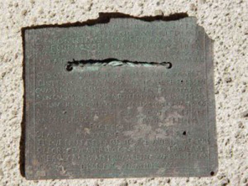 11 august 106 d.H – O diplomă militară romană (descoperită la Porolissum, azi Moigrad) atesta încheierea celui de-al doilea război dacic - foto preluat de pe cersipamantromanesc.wordpress.com
