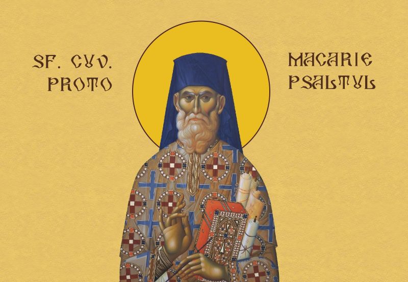 Sfântul Cuvios Macarie Protopsaltul (1763 – 1836) - foto preluaat de pe basilica.ro