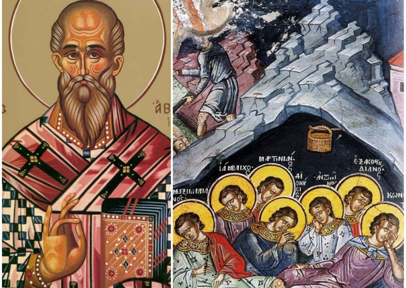 Sf. Ier. Averchie, episcopul Ierapolei, cel întocmai cu Apostolii; Sfinții 7 tineri din Efes