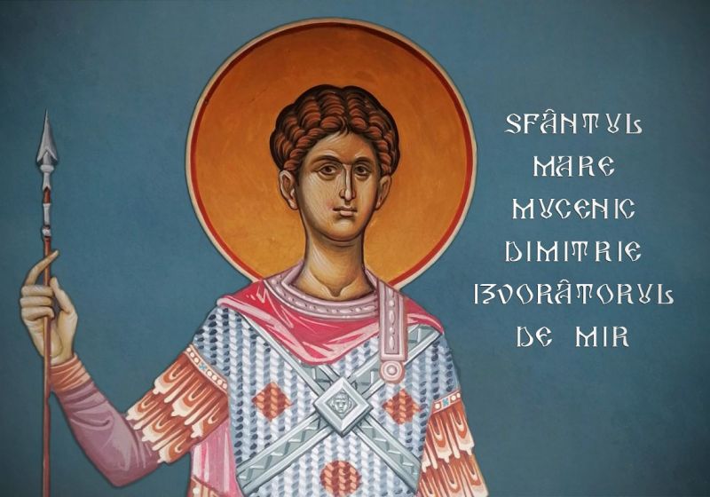 Sf. Mare Mc. Dimitrie, Izvorâtorul de Mir (†303) - foto preluat de pe ziarullumina.ro
