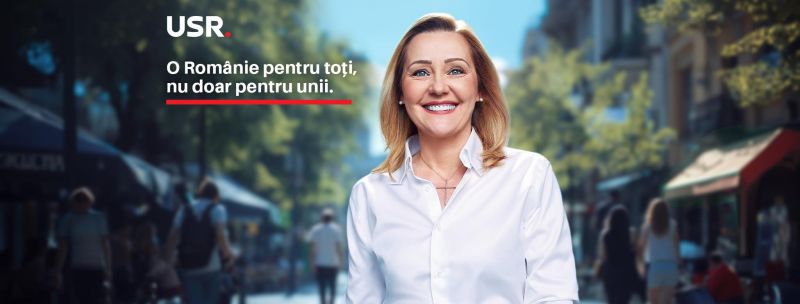 Elena Lasconi - Înainte de toate, om și candidat pentru funcția de Președinte al României  - foto preluat de pe www.facebook.com/USRUniuneaSalvatiRomania