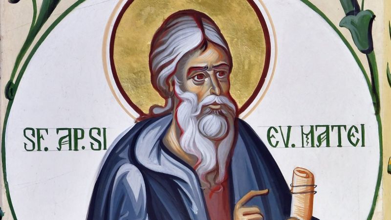 Sfântul Apostol şi Evanghelist Matei (†74 d.Hr.) - foto preluat de pe ziarullumina.ro