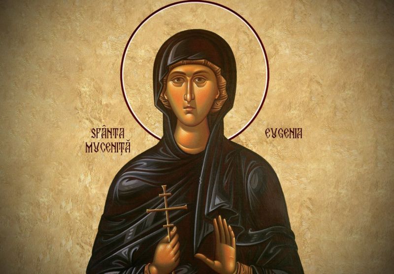Sf. Cuv. Mc. Eugenia († 262) -  foto preluat de pe ziarullumina.ro
