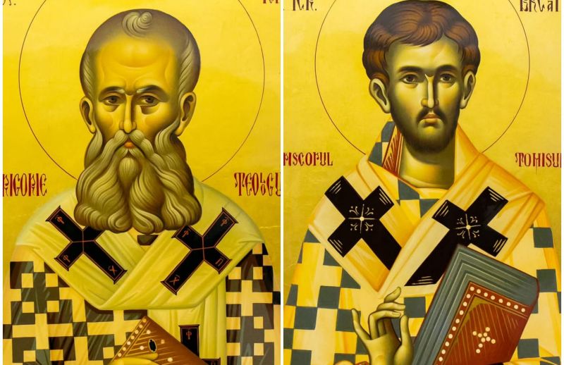 Sf. Ier. Grigorie Teologul, arhiepiscopul Constantinopolului; Sf. Ier. Bretanion, episcopul Tomisului