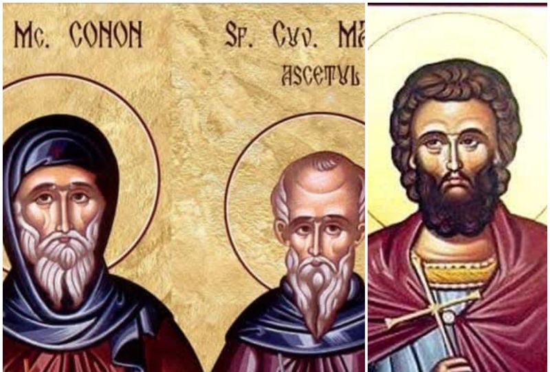 Sf. Mc. Conon din Isauria şi Conon Grădinarul; Sf. Cuv. Marcu Pustnicul