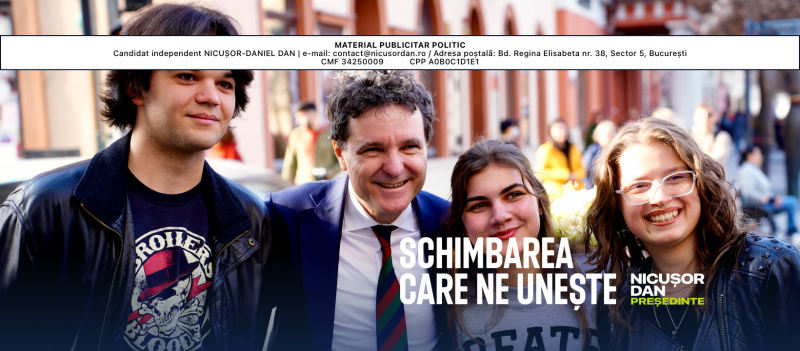 Nicușor Dan – Candidat Independent la Președinția României - foto preluat de pe www.facebook.com/NicusorDan.ro