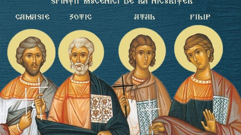 Sf. Mc. Zotic, Atal, Camasie şi Filip de la Niculiţel (Secolul al IV-lea) - foto preluat de pe ziarullumina.ro
