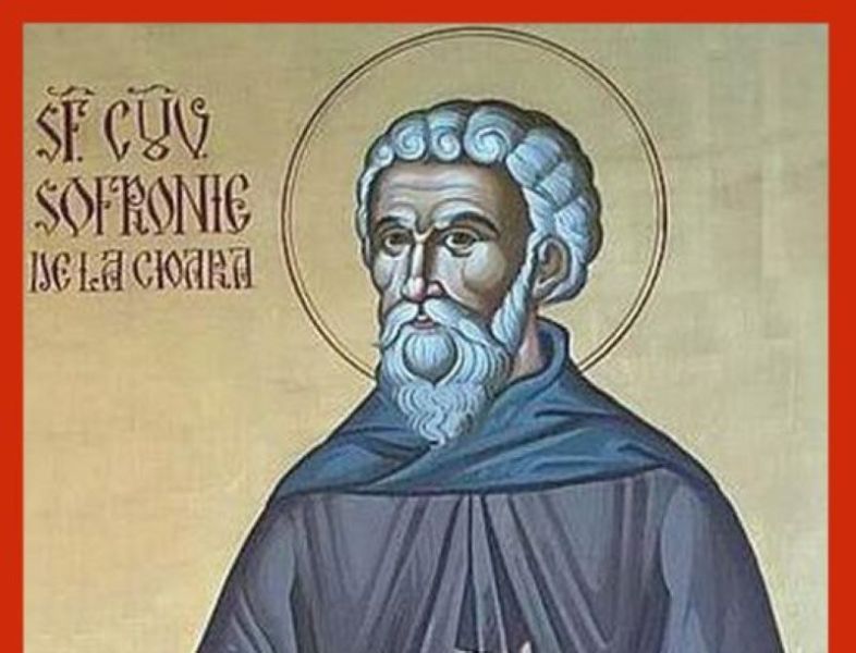Sfântul Cuvios Mărturisitor Sofronie de la Cioara. Prăznuirea sa de către Biserica Ortodoxă Romana se face la data de 21 octombrie - foto preluat de pe doxologia.ro