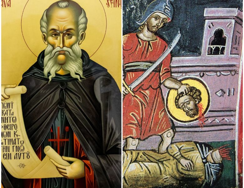 Sf. Cuv. Sava cel Sfințit; Sf. Mc. Anastasie